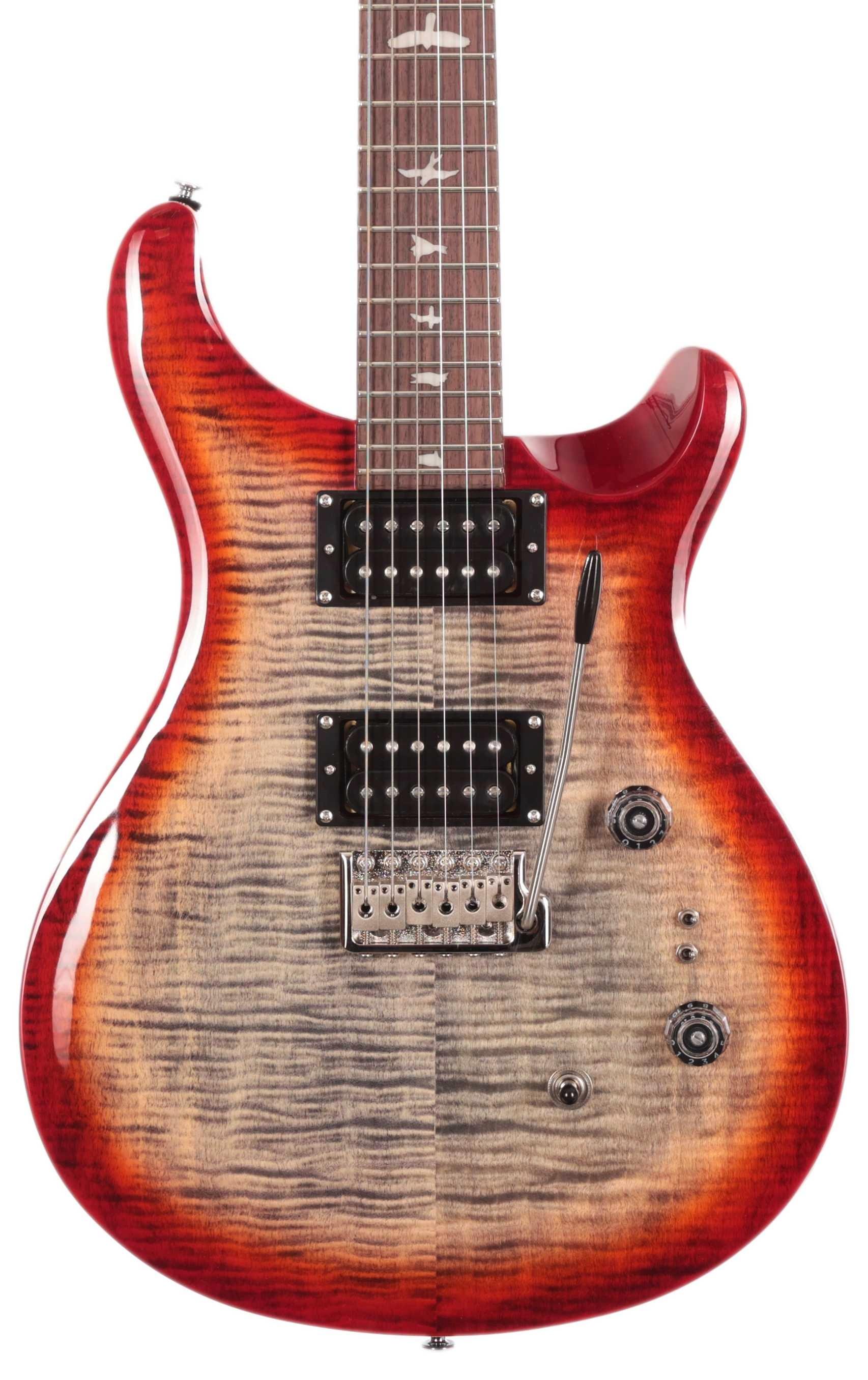 PRS SE Custom 24-08 Electric Guitar in Charcoal Cherry Burst